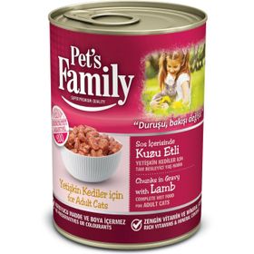 Pet's Family Kuzu Etli 400 gr Kedi Konservesi