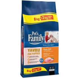 Pet's Family Kuzu Etli 8+2 kg Yavru Köpek Maması