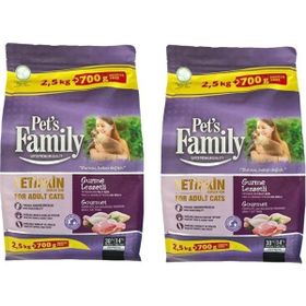 Pet's Family Premium Gurme Lezzetli Yetişkin 2x3200 gr Kedi Maması