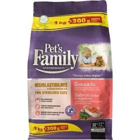 Pets Family Somonlu Yetişkin Yaş 300 gr Kedi Mama