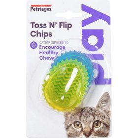 Petstages Toss N Flip Chips Chew Kedi Oyuncağı
