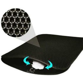 Petzz 60x45 cm Siyah Elekli Kedi Kumu Paspası