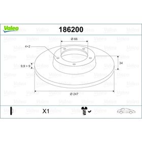 Peugeot 106 1997/2001 1.6İ 247x21x66x34 Havalı Ön Fren Diski