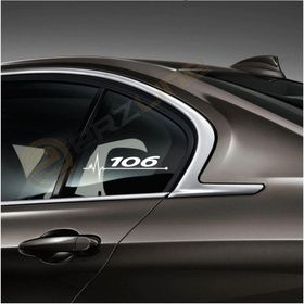 Peugeot 106 Siyah Ritim Oto Sticker