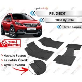 Peugeot 2008 Siyah Havuzlu Paspas