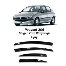 Peugeot 206 4 lü Mügen Cam Rüzgarlığı