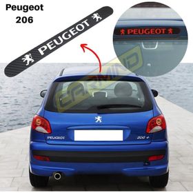 Peugeot 206 Karbon Arka Fren Stop Lambası Sticker