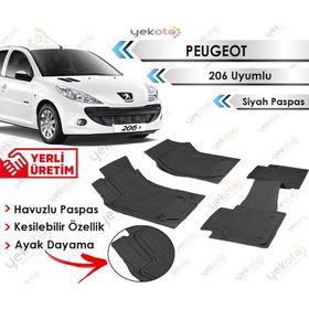Peugeot 206 Siyah Havuzlu Paspas