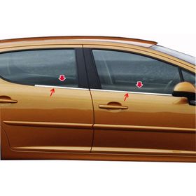 Peugeot 207 4 Parça Krom Cam Çıtası