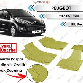 Peugeot 207 Bej Havuzlu Paspas