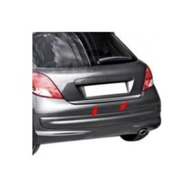 Peugeot 207 Formlu Paslanmaz Çelik Krom Bagaj Alt Çıtası