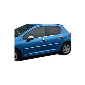 Peugeot 207 Paslanmaz Çelik 2006 Üzeri 4 Kapı Krom Kapı Kolu