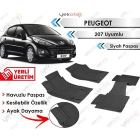 Peugeot 207 Siyah Havuzlu Paspas