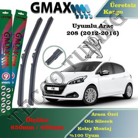 Peugeot 208 2012-2016 Silecek Takımı