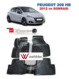 Peugeot 208 3D Havuzlu Paspas