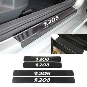 Peugeot 208 4 Adet Karbon Kapı Eşiği Sticker