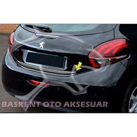 Peugeot 208 Formlu 2012 Üzeri Krom Bagaj Alt Çıtası