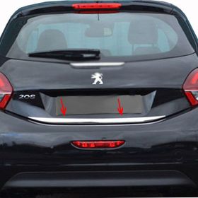Peugeot 208 Formlu 2012 Üzeri Krom Bagaj Alt Çıtası