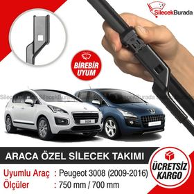 Peugeot 3008 2009-2016 Silecek Takımı