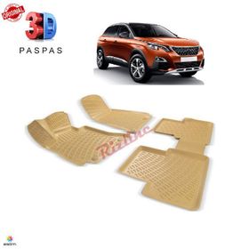 Peugeot 3008 2016 Sonrası Bej 3D Havuzlu Paspas