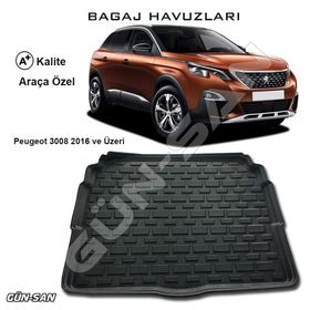 Peugeot 3008 2016 Ve Sonrası 3d Bagaj Havuzu