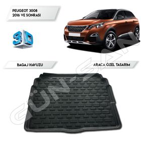 Peugeot 3008 2016 Ve Sonrası 3d Bagaj Havuzu