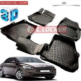 Peugeot 301 Siyah 3D Havuzlu Paspas