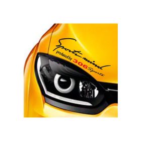 Peugeot 306 Sports Mind Far Üstü Oto Sticker