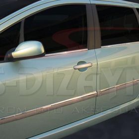 Peugeot 307 2001-2008 4 Parça Krom Cam Çıtası