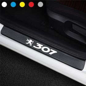 Peugeot 307 4 Adet Karbon Kapı Eşiği Sticker