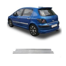 Peugeot 307 Tk 2001 Üzeri Paslanmaz Çelik 4 Parça Krom Cam Çıtası