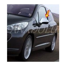 Peugeot 308 2007-2014 Paslanmaz Çelik Krom 2 Parça Ayna Kapağı