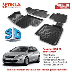 Peugeot 308 Iı 2014-2019 Seti 3D Havuzlu Paspas