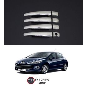 Peugeot 308 Paslanmaz Celik 2007 2013 4 Kapı Krom Kapı Kolu