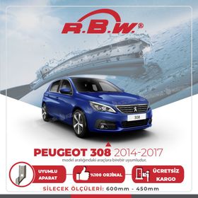 Peugeot 308 RBW 2014-2017 Muz Silecek Takımı