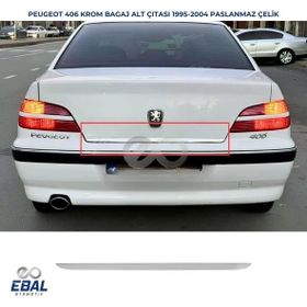 Peugeot 406 Paslanmaz Çelik 1995-2005 Krom Bagaj Alt Çıtası