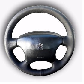 Peugeot 407 05-10 Uyumlu Araca Özel Deri Direksiyon Kılıfı