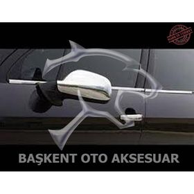 Peugeot 407 2005 Üzeri Paslanmaz Çelik Krom 2 Parça Ayna Kapağı