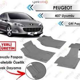 Peugeot 407 3D Havuzlu Paspas