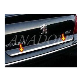 Peugeot 407 Formlu Paslanmaz Çelik Krom Bagaj Alt Çıtası