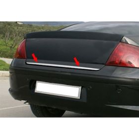 Peugeot 407 Formlu Paslanmaz Çelik Krom Bagaj Alt Çıtası