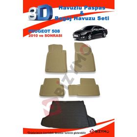 Peugeot 508 2010 ve Sonrası Bej Paspas ve Bagaj Havuzu