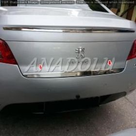 Peugeot 508 Formlu 2011 Üzeri Paslanmaz Çe Krom Bagaj Alt Çıtası