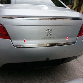 Peugeot 508 Formlu 2011 Üzeri Paslanmaz Çe Krom Bagaj Alt Çıtası