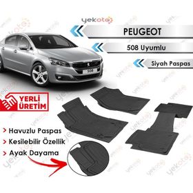 Peugeot 508 Siyah 3D Havuzlu Paspas