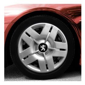 Peugeot Amblemli Gri 4'lü Takım 102 13 İnç Jant Kapağı