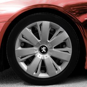 Peugeot Amblemli Gri 4'lü Takım 114 15 İnç Jant Kapağı