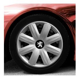 Peugeot Amblemli Gri 4'lü Takım 116 14 İnç Jant Kapağı