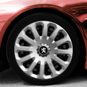 Peugeot Amblemli Gri 4'lü Takım 121 15 İnç Jant Kapağı