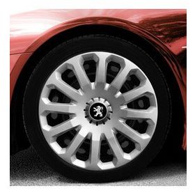 Peugeot Amblemli Gri 4'lü Takım 121 15 İnç Jant Kapağı